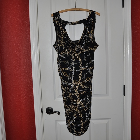 F21 Plus Size Chain Cutout Bodycon Dress C7 - Picture 4 of 6